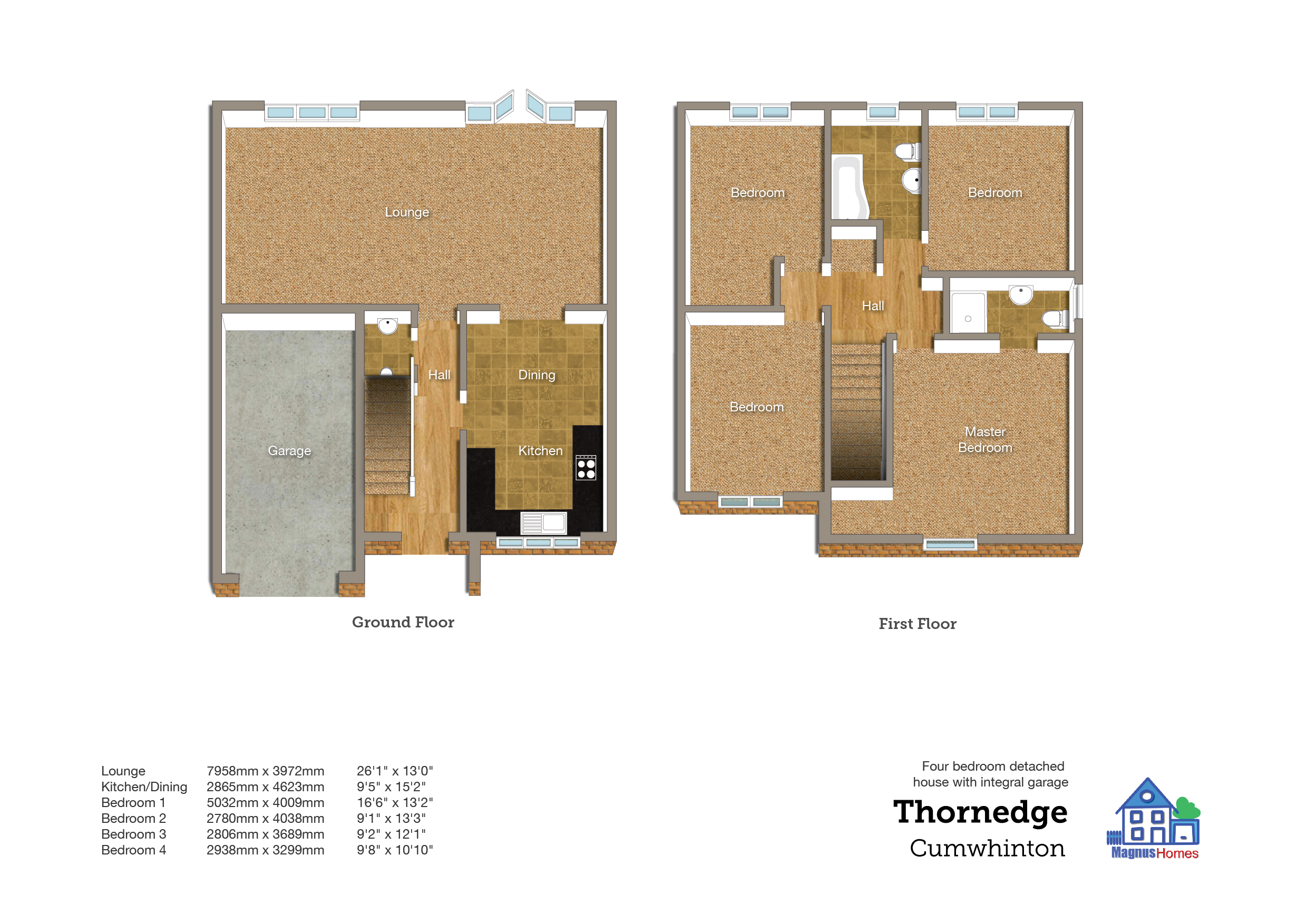 4 Bedroom Detached House With Integral Garage Plot 6 Magnus Homes